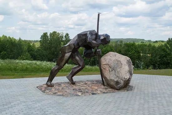 Sculpture "Road Worker"