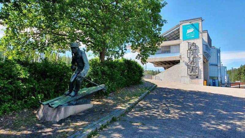 Cross-country Skier Statue
