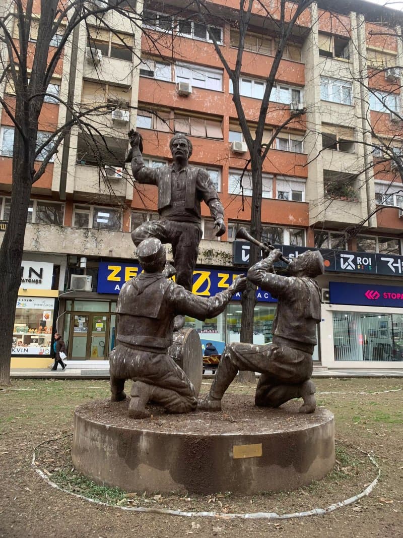 Monument Dancing Villagers