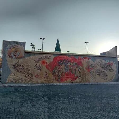 Mosaic panel Skenderbeg Square