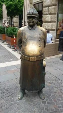 The Fat Policeman Statue