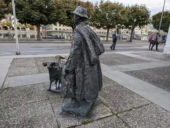 Shepherd with Sheep (Hirte mit Schafen)
