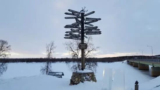 Monument of the Northernmost point of Sweden