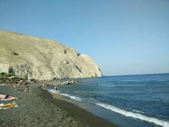 Perissa Black Sand Beach