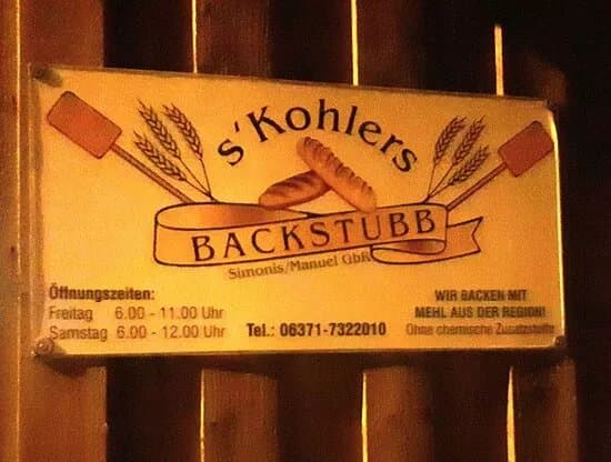 s'Kohlers Backstubb