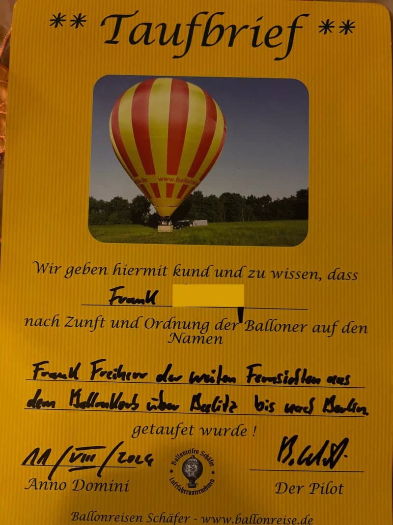 Ballonreisen Schafer