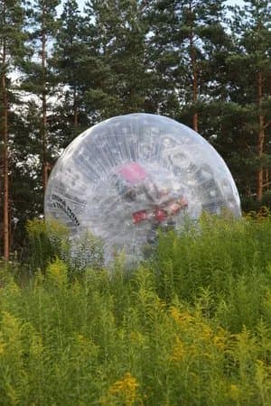 Zorbing in Riga with Zorb.lv