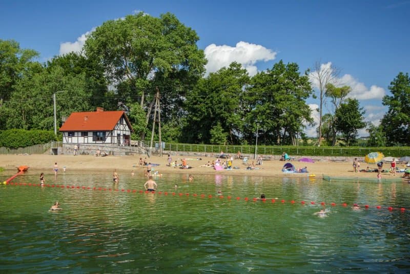 Beach On The Klodno Lake