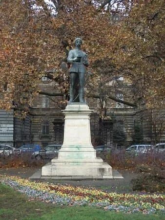 The statue of Balassi Balint