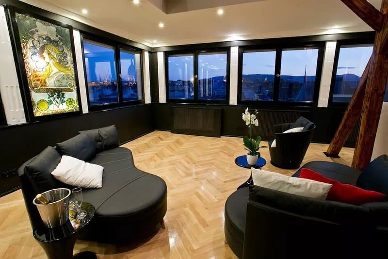 Modern Art Nouveau Penthouse with fantastic views over Budapest