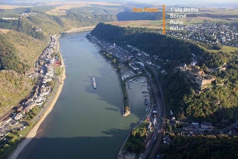 **** Apartment directly above the Rhine Valley in Sankt Goar, fantastic