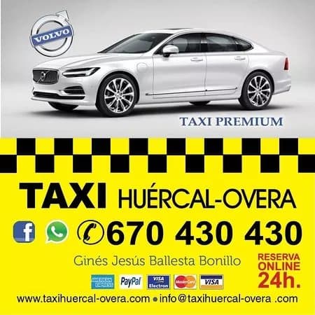 Taxi Huercal-OveraR 5 y 8 plazas.