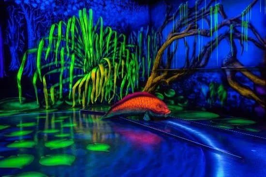 Schwarzlicht Semester Minigolf Bochum