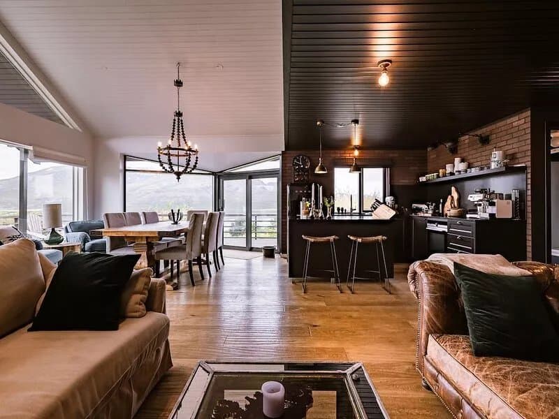 Stunning luxury Cabin by the lake Skorradalsvatn in West Iceland.