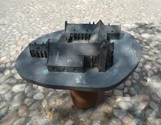 Bronsmodell Ystads Kloster