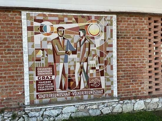 Steinmosaik Stadtefreundschaft-Volkerfreundschaft