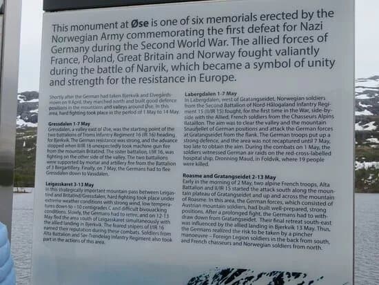 Ose Monument Of War Narvik 1940