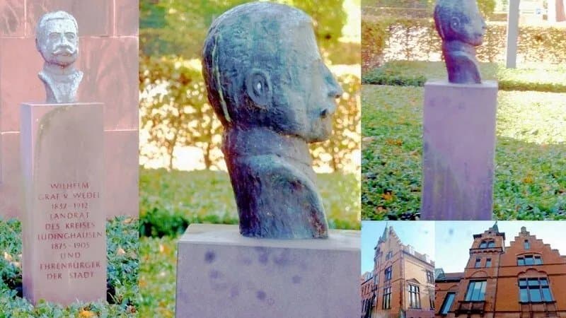 Statue vom Ehrenburger der Stadt Ludinghausen: Wilhelm-Graf von Wedel