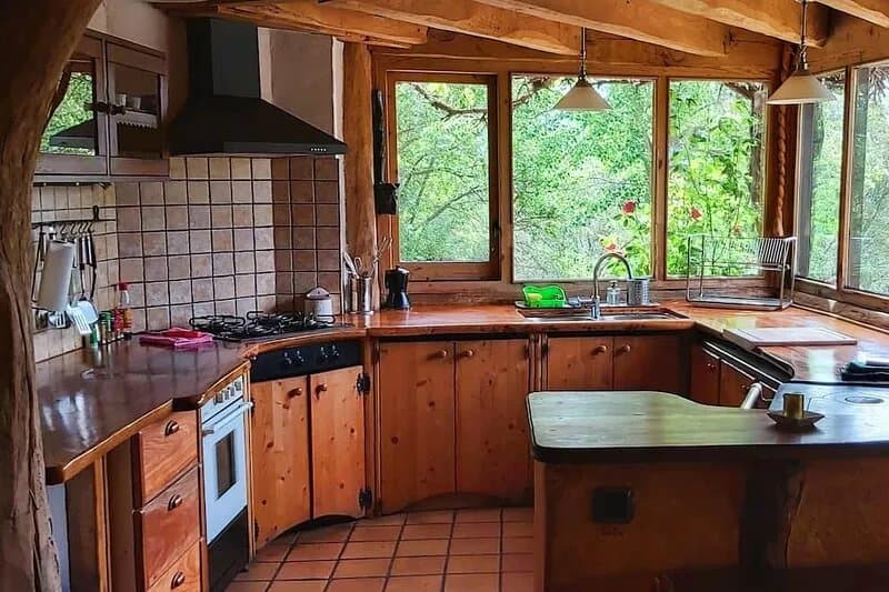 Ecological house in the middle of nature