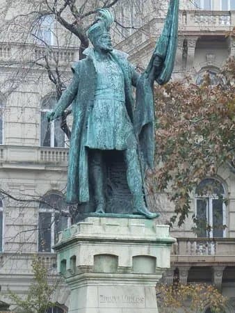 The statue of Zrinyi Miklos