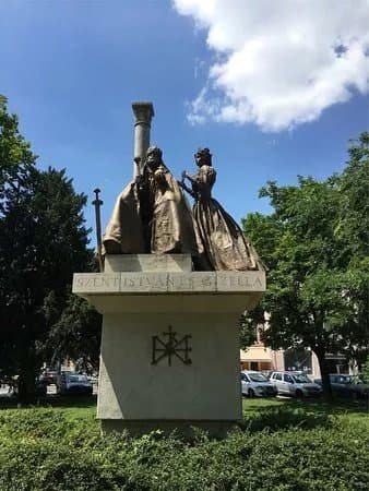 Saint Stephen and Gisella Statue