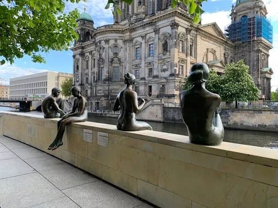 Three Girls One Boy Statue