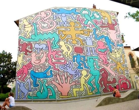 Murale Tuttomondo di Keith Haring