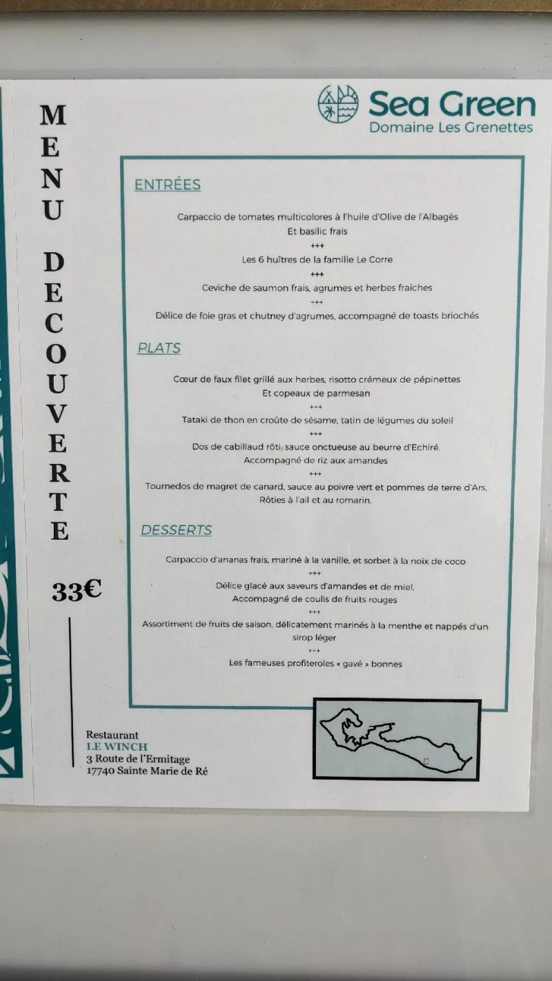 Restaurant Le Winch - Domaine Les Grenettes