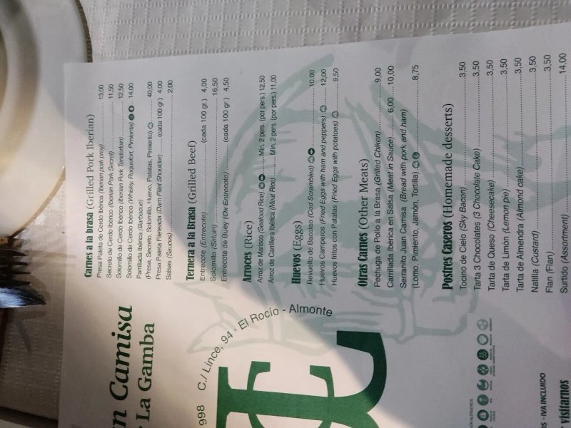 Restaurante Juan Camisa