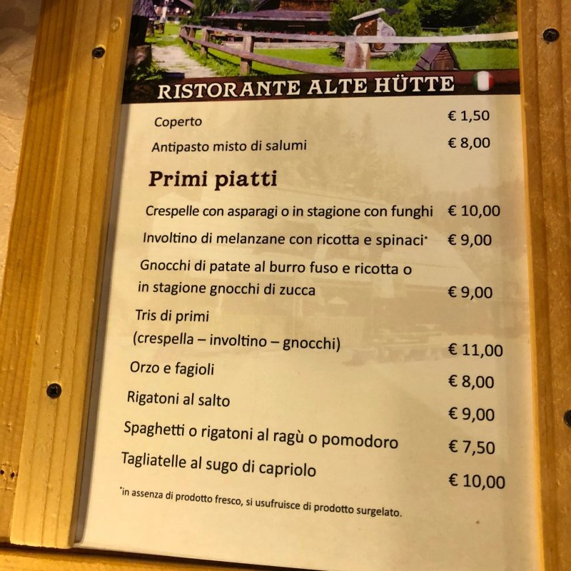 Ristorante Alte Hutte