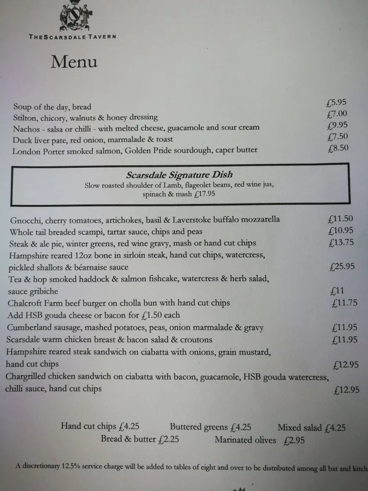 The Scarsdale Tavern, Kensington