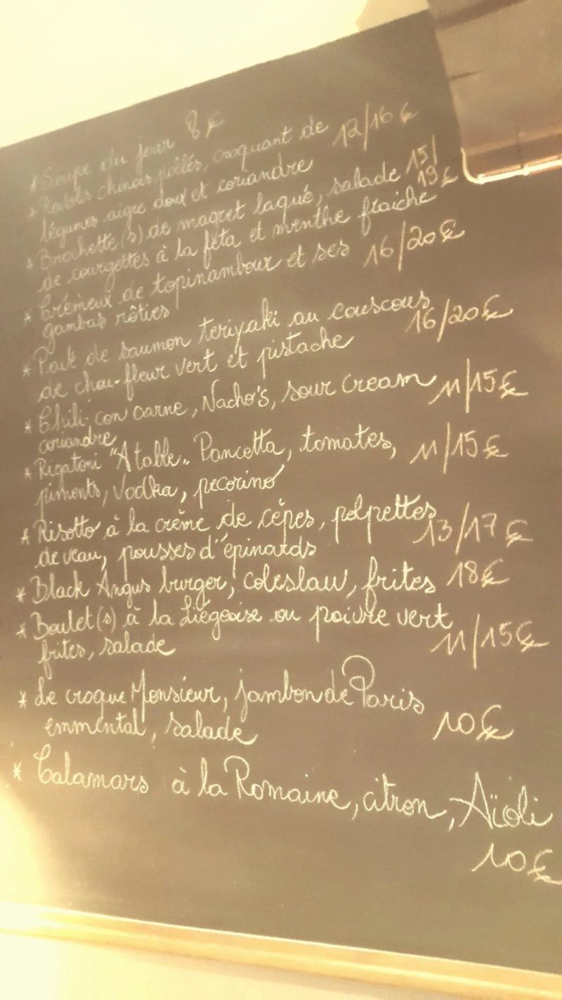 Au Tableau qui Dit des Betises