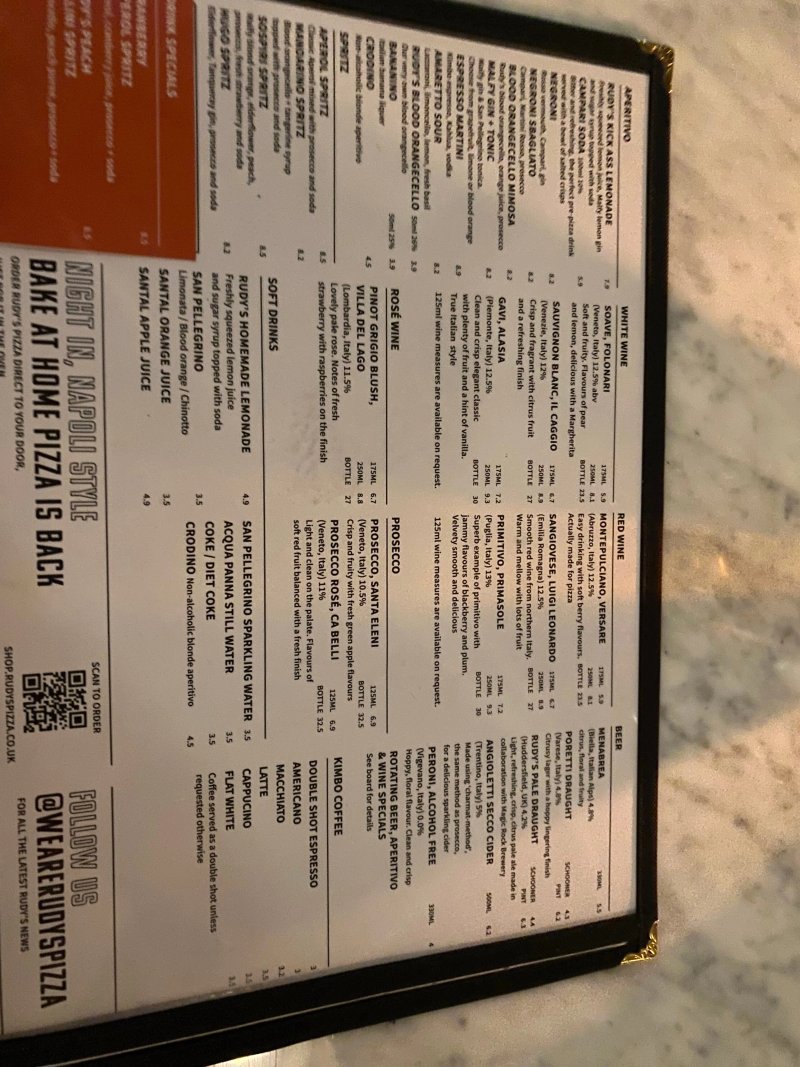 Rudy's Pizza Napoletana - Shoreditch