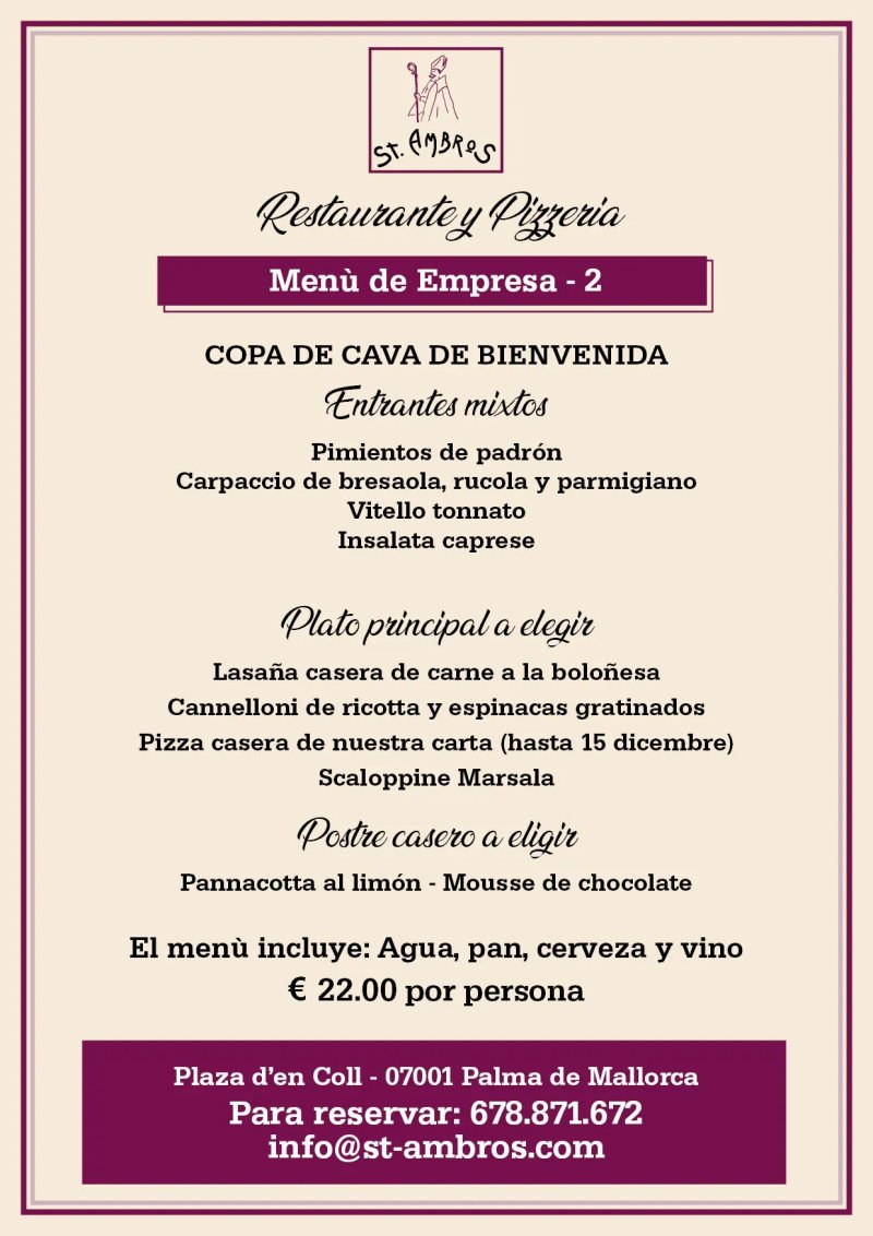 Trattoria Pizzeria St Ambros