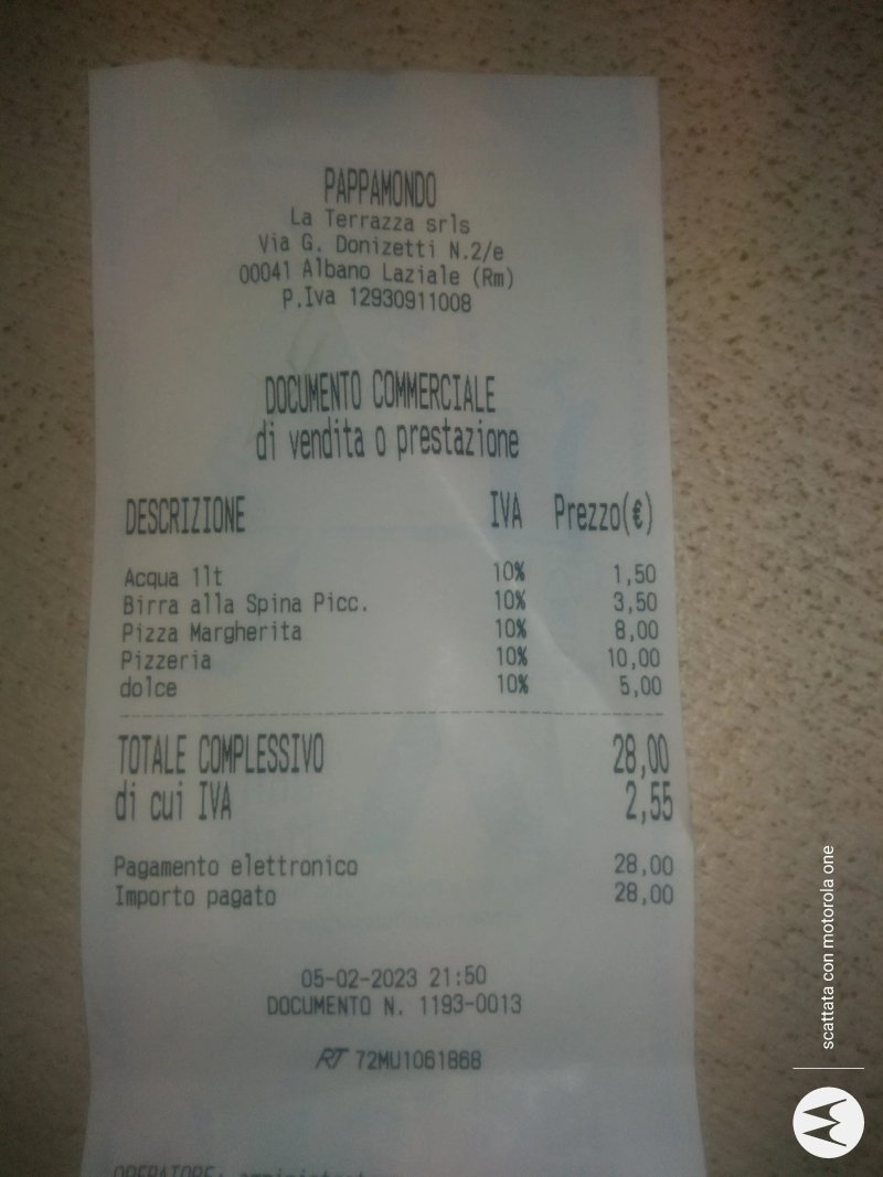 Trattoria Pizzeria Pappamondo