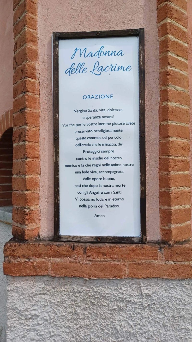Cappella Del Miracolo Della Lacrimazione Della Beata Vergine Di Lezzeno