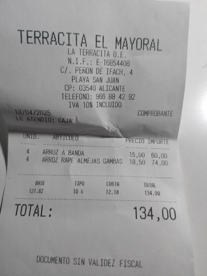 Arroceria La Terracita Mayoral