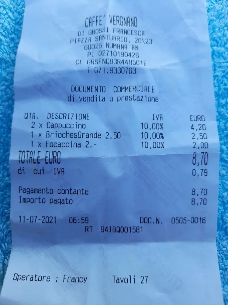 Caffe Vergnano 1882 Numana