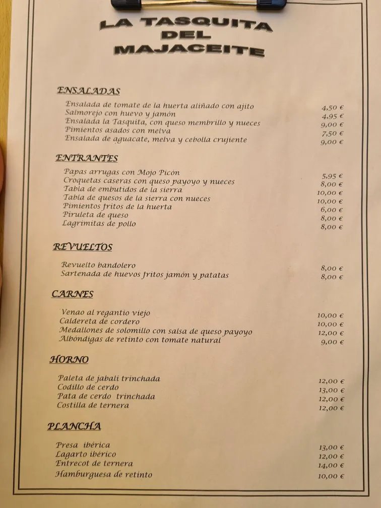 Restaurante La Tasquita del Majaceite