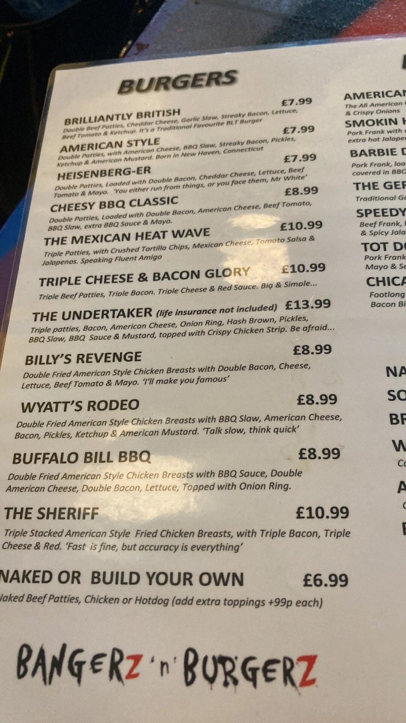 Bangerz 'n' Burgerz In Havant