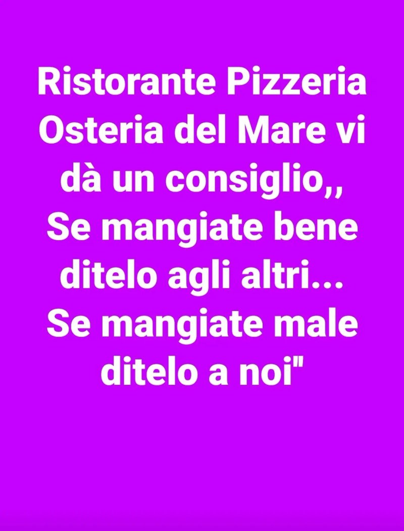 Ristorante Pizzeria Osteria del Mare