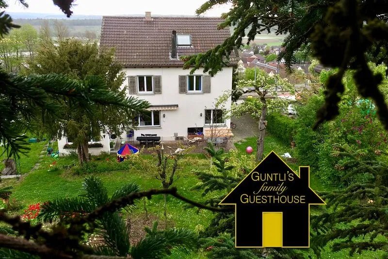 Guntli’s Family Guesthouse: Entire top floor, own bath - rural within city range