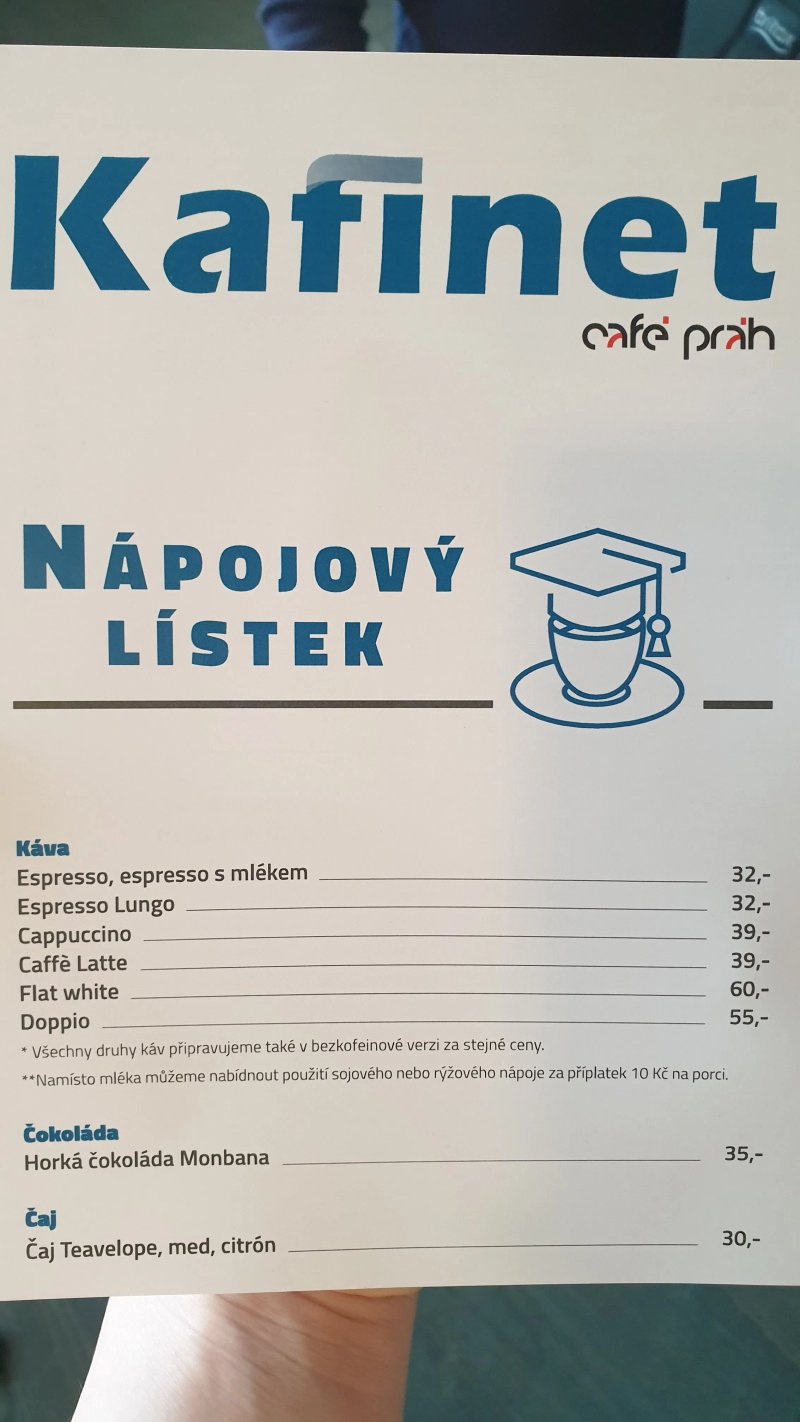 Kafinet - kavarna Pedagogicke fakulty MU
