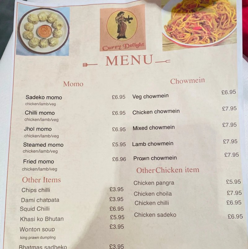 Curry Delight Indian & Nepalese Cuisine