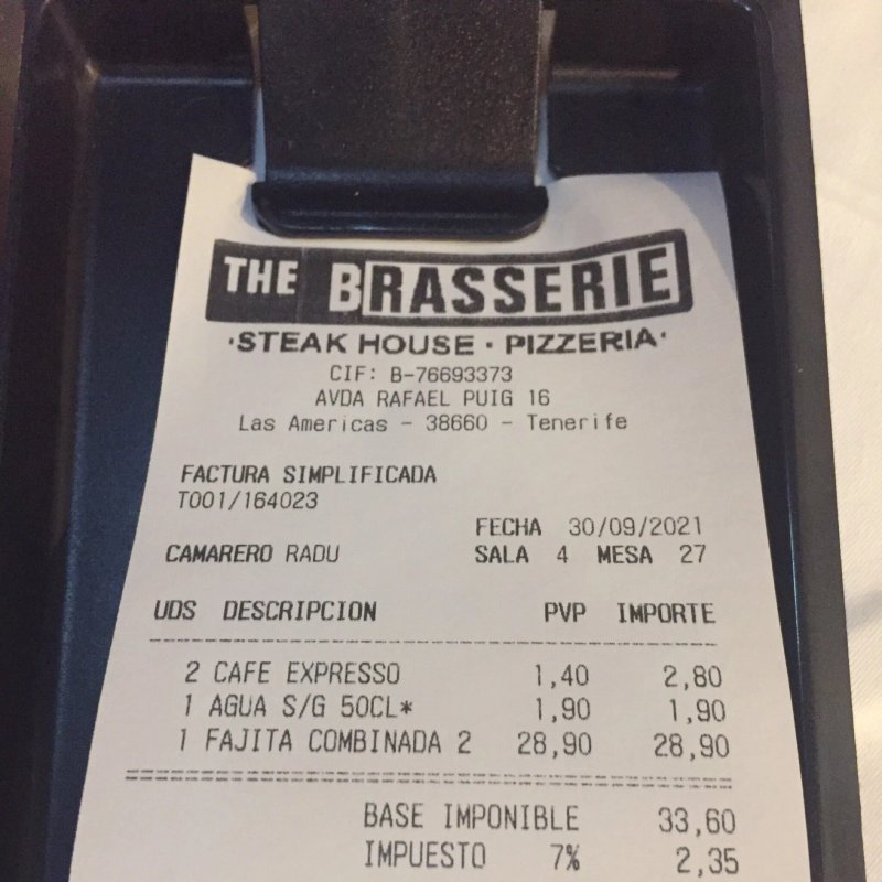 The Brasserie Las Americas