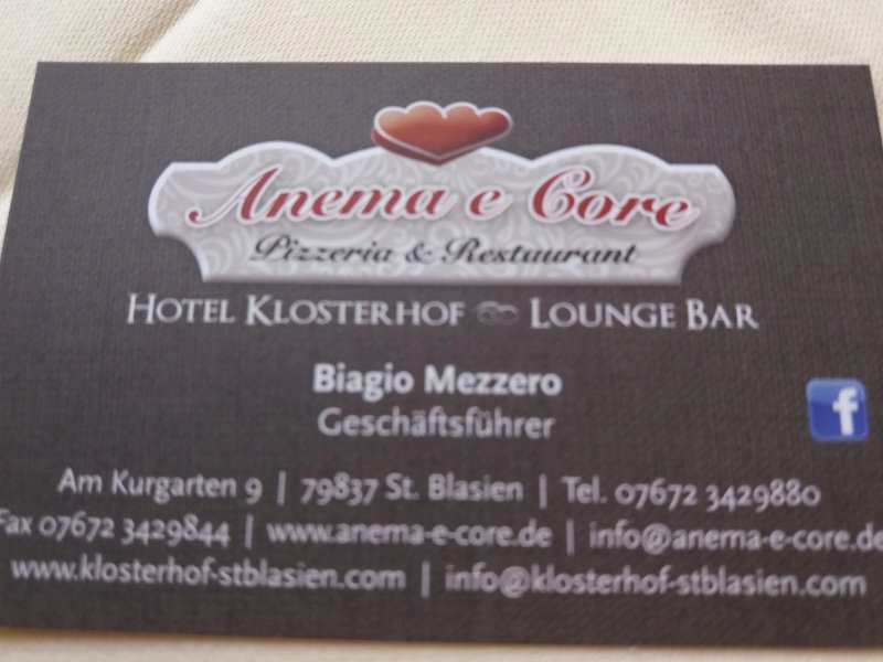 Restaurant & Pizzeria Klosterhof St. Blasien