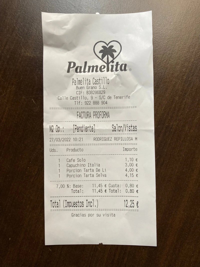 Cafe Palmelita - Calle Castillo