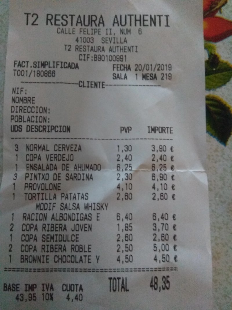 Taberna La Autentica - Porvenir