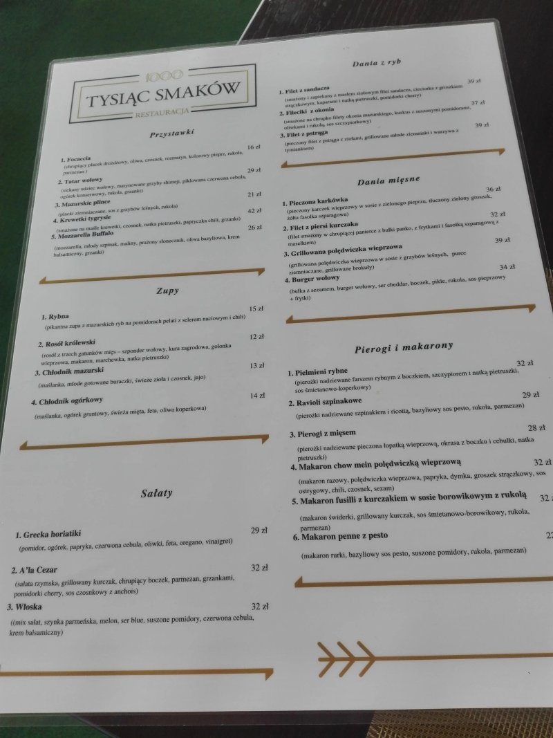 Restauracja Tysiac Smakow (Restaurant Thousand Tastes)