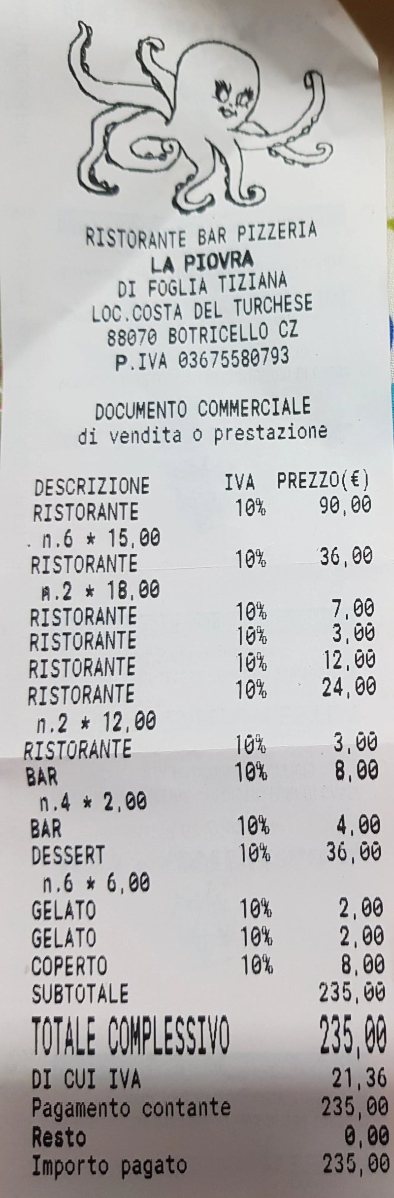 La Piovra - Ristorante Pizzeria